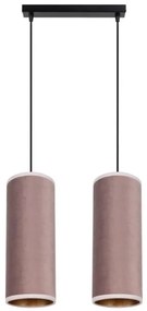 Láncos lámpa AVALO 2xE27/60W/230V rózsaszín/rozsdamentes