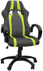 Irodai szék Hawaj | fekete-zöld csíkokkal