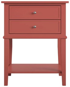 Téglavörös éjjeliszekrény Franklin – Støraa