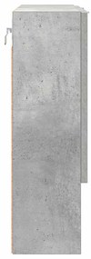 Tükörszekrény polcokkal Beton szürke 59 x 17 x 55 cm Faanyag