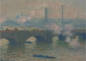 Kép - Claude Monet, Waterloo Bridge, Gray Day, reprodukciók (70x50 cm)