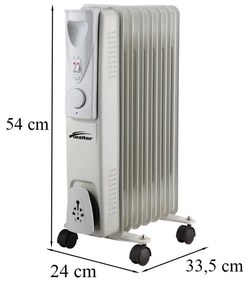 Norde 7 tagos olajradiátor 600W/900W/1500W