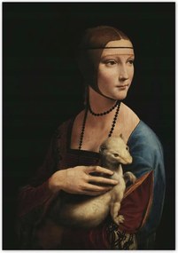 Poszterek 70x100 Hölgy menyéttel Gronostaj