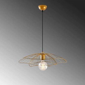 Tel 6502 arany fém függőlámpa, Ø50 cm