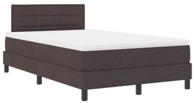 Box Spring Ágy Matraccal Sötétbarna 120x190 cm Szövet