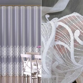 Finom hímzett függöny fehér napellenző Felicia 110x250 cm Akció!