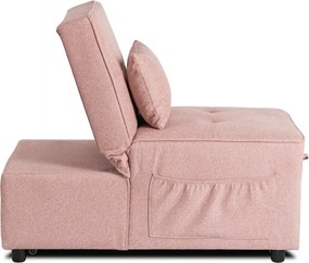 Dönthető, alvófunkciós fotel iberis 67 cm rózsaszín, fotel
