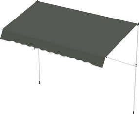 Outsunny Kézi Kurbelos, Magasságban Állítható, Összecsukható Állvány Napernyő, Szennyeződés- és Időjárásálló Erkély Napernyő, 150 cm széles Patio Nape