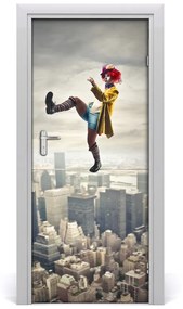Poszter tapéta ajtóra Bohóc vonalak 75x205 cm