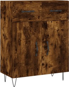 vidaXL füstös tölgy színű szerelt fa tálalószekrény 69,5 x 34 x 90 cm