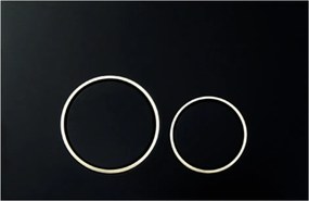 Öblítőgomb Jomo Werit JomoTech WC-állványhoz matt fekete króm