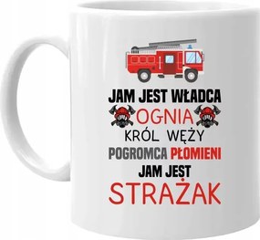 Én vagyok a tűz ura Tűzoltó Bögre Ajándék Tűzoltónak