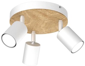 Spotlámpa TULON 3xGU10/8W/230V fehér/tölgy