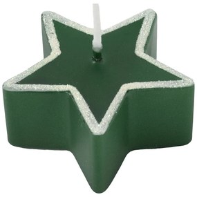 Star 4 db zöld gyertya, égési idő 4 óra - Unipar