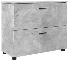 Fürdőszoba bútor szett 2 pcs Beton szürke 76.5 x 35 x 64 cm