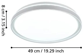 Eglo 99779 - LED Dimmelhető mennyezeti lámpa SELUCI LED/40W/230V 3000-6500K + távirányító