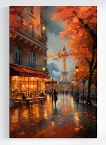 Canvas Vászonkép Párizs Eiffel-torony Ősz Naplemente 80x120