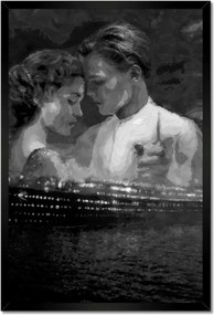 Poszter keretben 40x60 Titanic Fekete-fehér