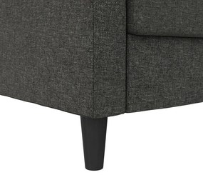 Sötétszürke bársony sarokkanapé Presley – Støraa
