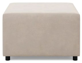 Zeus puff, bársony, 70x70, bézs