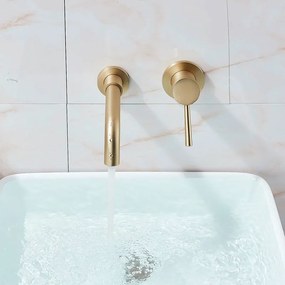 Falra szerelhető csaptelep Rea Lungo Long Gold Brush + box