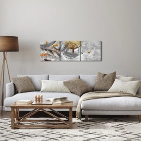 Kép - Kollázs (órával) (90x30 cm)