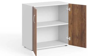 Manager alacsony szekrény 79,9 x 42,2 x 80 cm, warmia dió / fehér