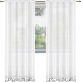 Fátyol Függöny 145x250 Erkély Szalag strassz