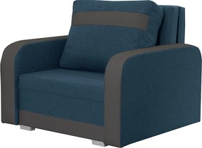 KONRAD fotelágy Sötétkék/fekete