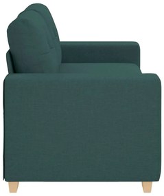 sötétzöld szövet loveseat kanapé 140 cm