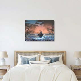 Üveg kép - Egy harcos illusztrációja (70x50 cm)