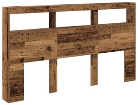 antik fa áthidalószekrény LED-világítással 180 x 17 x 102 cm