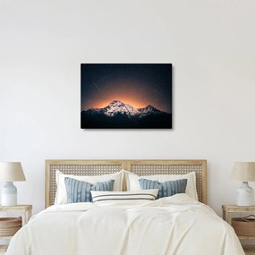 Egy éjszakai égbolt és a hegy képe (70x50 cm)