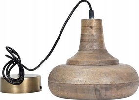 Asztal Fölé Akasztható Mennyezeti Lámpa Boho Mangófa Természetes Nappaliba 23cm