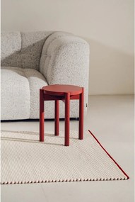 Piros-bézs kézi szövésű gyapjú szőnyeg 140x200 cm Lenu – noo.ma