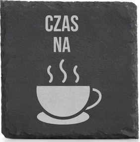 Kő alátét x4 bögre gravírozás Kávé Tea idő