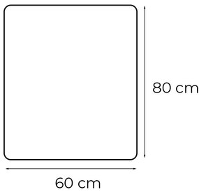 Liz 60 tükör led világítással 60x80 cm