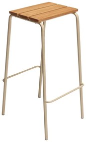 Bézs-natúr színű bárszék szett 2 db-os (ülésmagasság 76 cm) Stilt – Hübsch