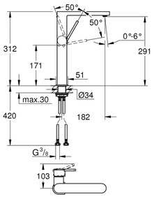 GROHE 32618003 - Mosdócsaptelep PLUS XL fényes króm