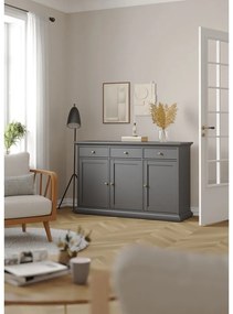 Szürke alacsony komód 144x92 cm Paris – Tvilum
