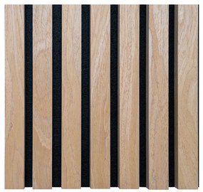 Akusztikus panel, fa furnér, natúr, tölgy hatású 240x60x2,2 cm