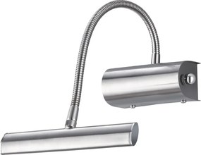 Ezüstszínű LED dimmelhető fali lámpa hajlítható szerkezettel Curtis – Trio