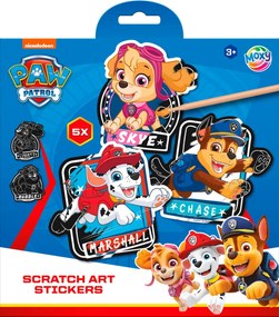 Mancs Őrjárat Team scratch képkarcoló matricák