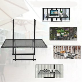 Felakasztható összecsukható asztal