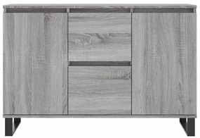 szürke sonoma színű szerelt fa tálalószekrény 104 x 35 x 70 cm