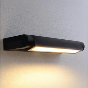 BRILAGI - LED Kültéri fali lámpatest SALERNO LED/12W/230V 35,5 cm fekete IP65