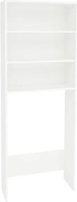 Fyn mosógép feletti polc, Fehér, 65 x 25 x 170 cm