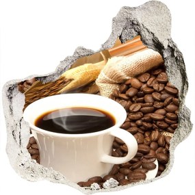 3d-s lyuk vizuális effektusok matrica Csésze kávé nd-p-58490755