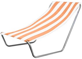 Összecsukható strandszék SAND, narancssárga csíkokkal
