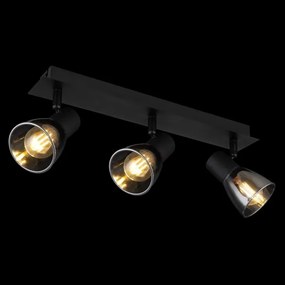 Globo 54307-3 - CLAUDE 3xE14/40W spotlámpa, fekete, 230V